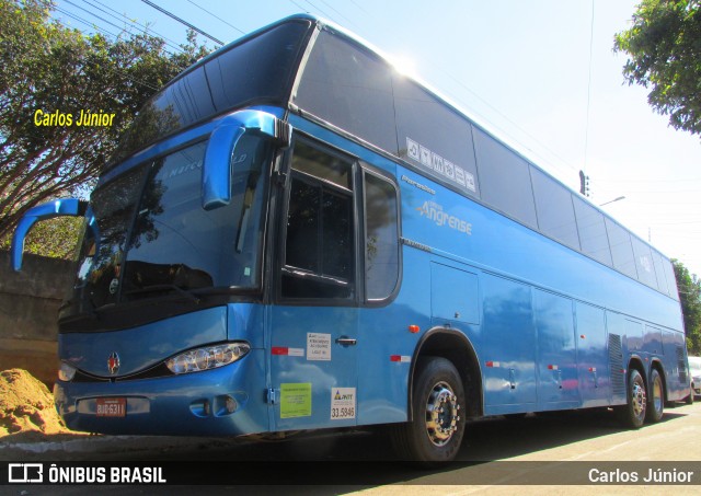 Expresso Angrense 6311 na cidade de Trindade, Goiás, Brasil, por Carlos Júnior. ID da foto: 6034572.