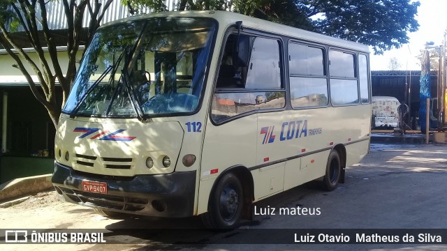 Viação Cota - Cota Transportes 112 na cidade de Matozinhos, Minas Gerais, Brasil, por Luiz Otavio Matheus da Silva. Número da foto: #6034244.