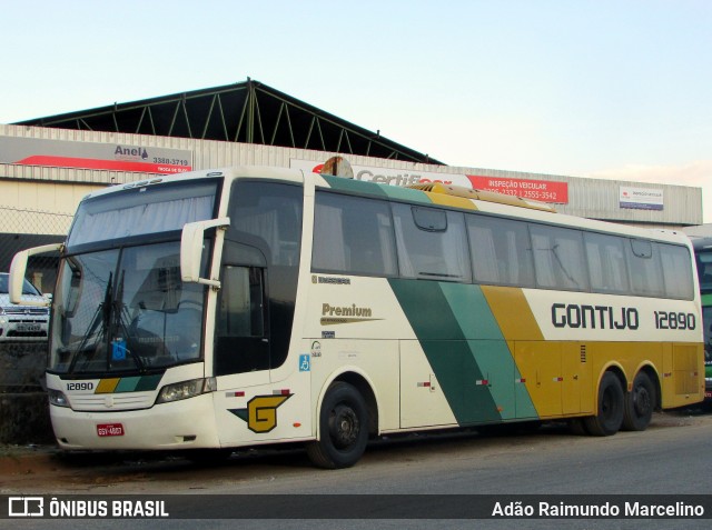 Empresa Gontijo de Transportes 12890 na cidade de Belo Horizonte, Minas Gerais, Brasil, por Adão Raimundo Marcelino. ID da foto: 6034588.