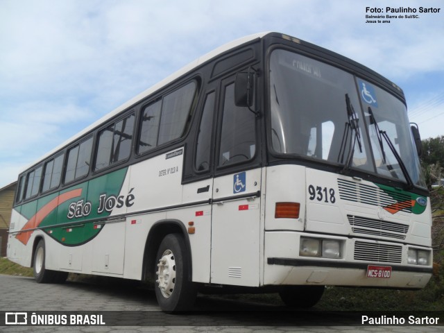 Empresa Auto Viação São José 9318 na cidade de Jaguaruna, Santa Catarina, Brasil, por Paulinho Sartor. ID da foto: 6036354.