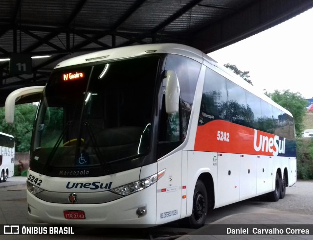 Unesul de Transportes 5242 na cidade de Santa Maria, Rio Grande do Sul, Brasil, por Daniel  Carvalho Correa. Número da foto: #6035800.