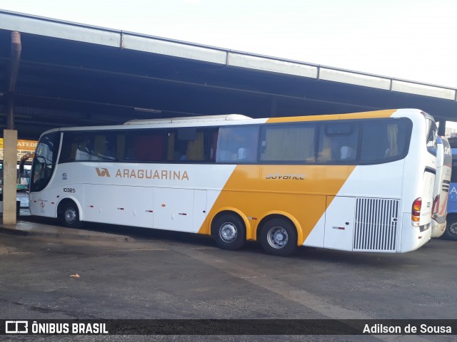 Viação Araguarina 10325 na cidade de Taguatinga, Distrito Federal, Brasil, por Adilson de Sousa. ID da foto: 6036289.