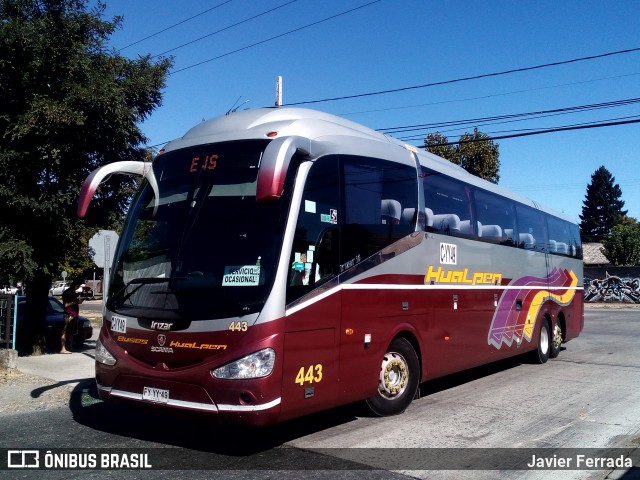 Buses Hualpén 443 na cidade de Chillán, Ñuble, Bío-Bío, Chile, por Javier Ferrada. ID da foto: 6035957.