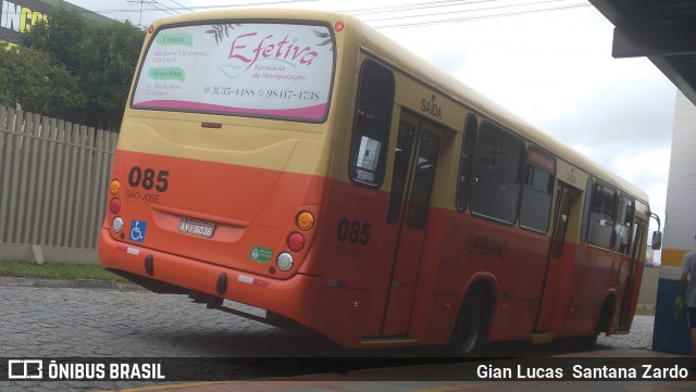 Auto Viação São José dos Pinhais 085 na cidade de São José dos Pinhais, Paraná, Brasil, por Gian Lucas  Santana Zardo. Número da foto: #6035755.