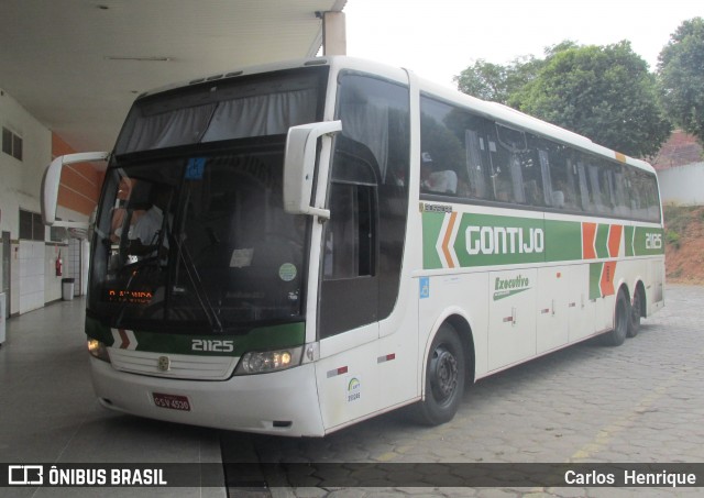 Empresa Gontijo de Transportes 21125 na cidade de Governador Valadares, Minas Gerais, Brasil, por Carlos  Henrique. Número da foto: #6036381.