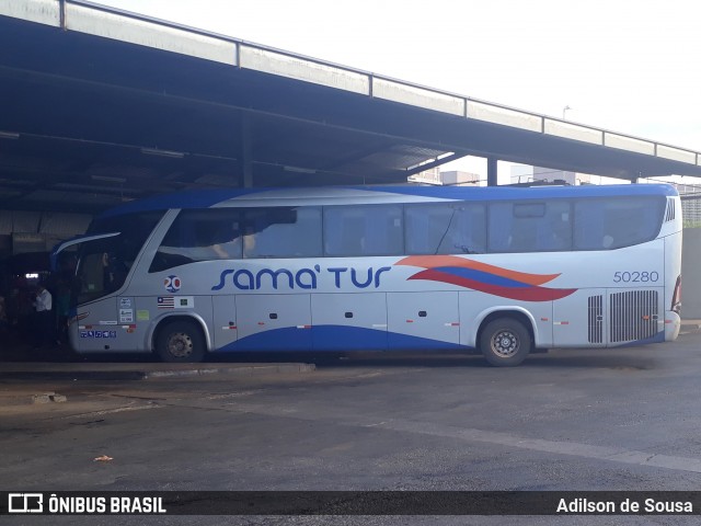 Samatur Transporte e Turismo 50280 na cidade de Taguatinga, Distrito Federal, Brasil, por Adilson de Sousa. Número da foto: #6037176.