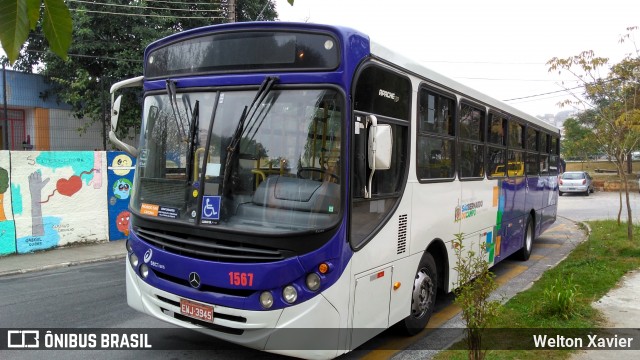 SBC Trans 1567 na cidade de São Bernardo do Campo, São Paulo, Brasil, por Welton Xavier. ID da foto: 6036980.