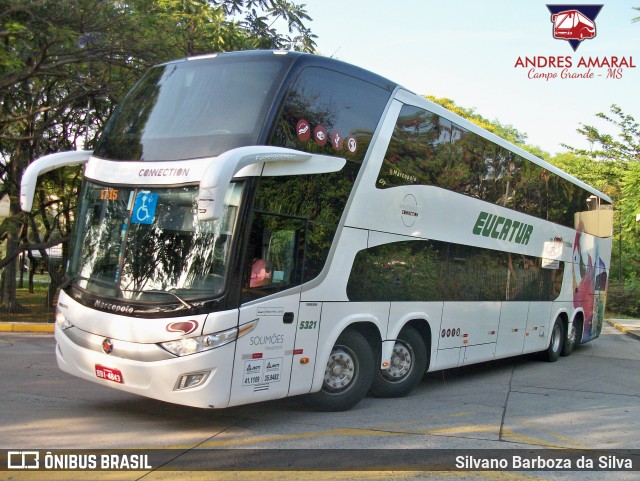 Eucatur - Empresa União Cascavel de Transportes e Turismo 5321 na cidade de Brasil, por Silvano Barboza da Silva. Número da foto: #6036763.
