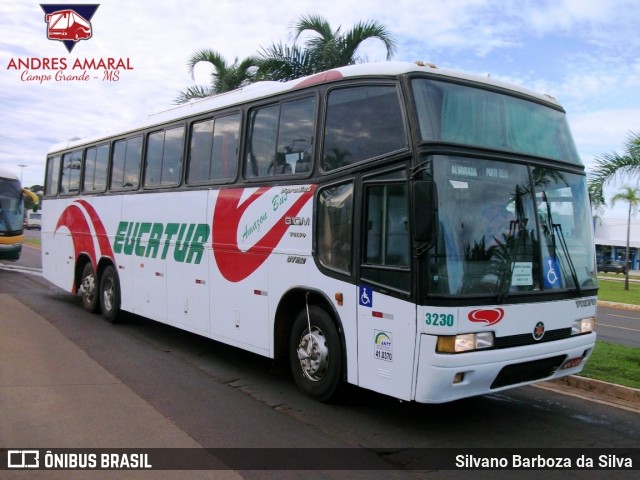 Eucatur - Empresa União Cascavel de Transportes e Turismo 3230 na cidade de Campo Grande, Mato Grosso do Sul, Brasil, por Silvano Barboza da Silva. Número da foto: #6036765.