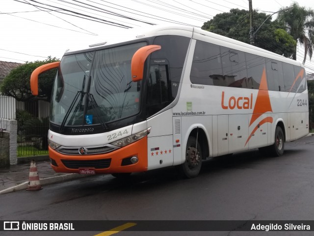 LOCAL - Locadora de Ônibus Canoas Ltda. 2244 na cidade de Brasil, por Adegildo Silveira. ID da foto: 6037214.