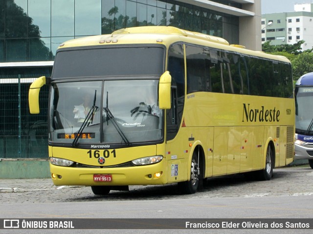 Viação Nordeste 1601 na cidade de Fortaleza, Ceará, Brasil, por Francisco Elder Oliveira dos Santos. Número da foto: #6040764.