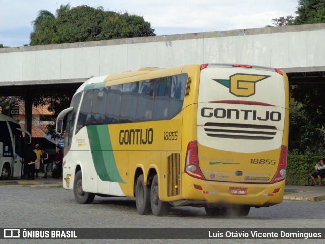 Empresa Gontijo de Transportes 18855 na cidade de Campos dos Goytacazes, Rio de Janeiro, Brasil, por Luis Otávio Vicente Domingues. ID da foto: 6041236.