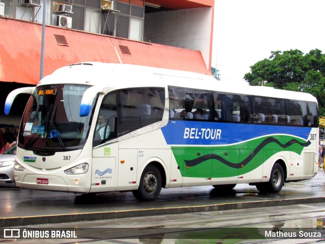 Bel-Tour Transportes e Turismo 387 na cidade de Rio de Janeiro, Rio de Janeiro, Brasil, por Matheus Souza. ID da foto: 6040915.