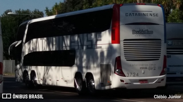 Auto Viação Catarinense 3724 na cidade de Curitiba, Paraná, Brasil, por Clébio Júnior. ID da foto: 6042509.