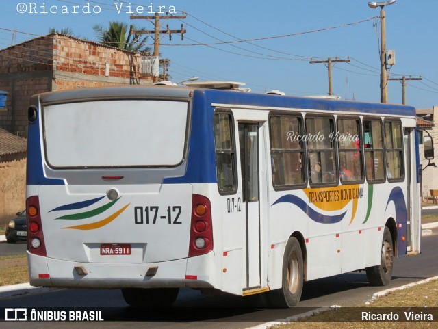 Transportes Novo Gama 017-12 na cidade de Novo Gama, Goiás, Brasil, por Ricardo Vieira. ID da foto: 6042246.