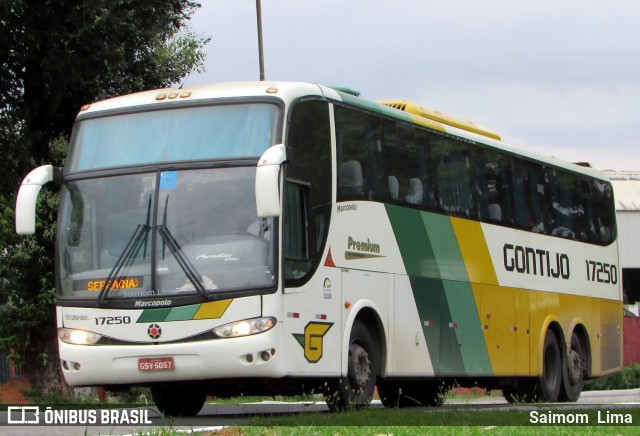 Empresa Gontijo de Transportes 17250 na cidade de Vitória, Espírito Santo, Brasil, por Saimom  Lima. ID da foto: 6042682.