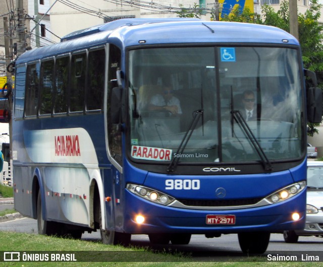 Viação Águia Branca 9800 na cidade de Vitória, Espírito Santo, Brasil, por Saimom  Lima. ID da foto: 6042714.