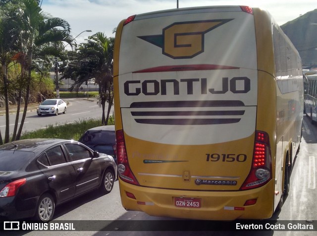 Empresa Gontijo de Transportes 19150 na cidade de Cariacica, Espírito Santo, Brasil, por Everton Costa Goltara. Número da foto: #6041688.