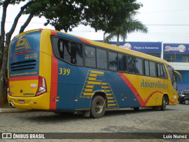 Expresso Amarelinho 339 na cidade de Itapetininga, São Paulo, Brasil, por Luis Nunez. Número da foto: #6043357.