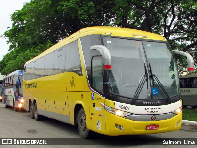 Viação Itapemirim 60609 na cidade de Vitória, Espírito Santo, Brasil, por Saimom  Lima. ID da foto: 6042693.