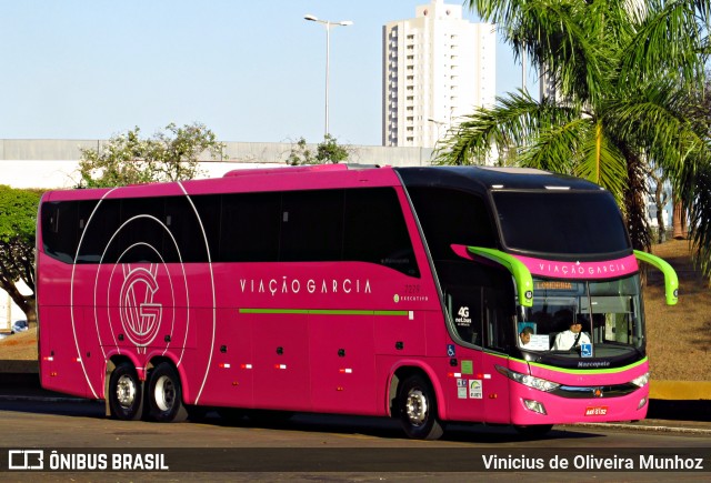 Viação Garcia 7279 na cidade de Londrina, Paraná, Brasil, por Vinicius de Oliveira Munhoz. ID da foto: 6081825.