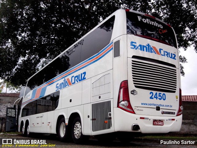 VUSC - Viação União Santa Cruz 2450 na cidade de Joinville, Santa Catarina, Brasil, por Paulinho Sartor. Número da foto: #6082042.