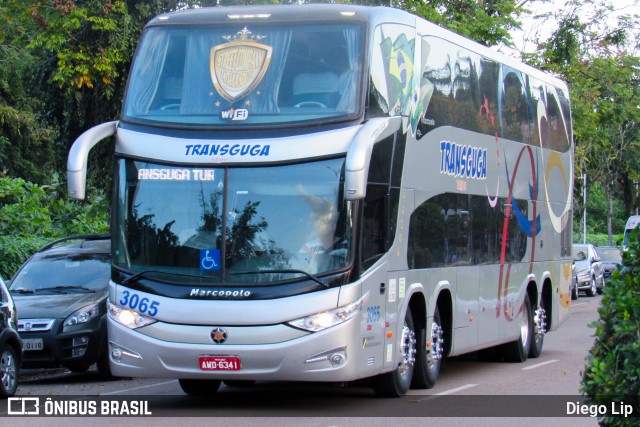 Transguga Transportes e Turismo 3065 na cidade de Joinville, Santa Catarina, Brasil, por Diego Lip. ID da foto: 6081946.