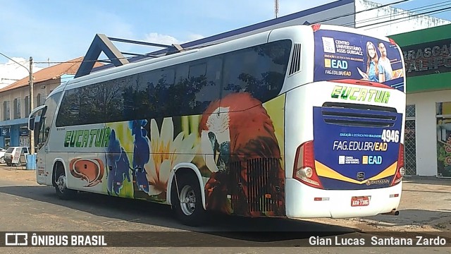 Eucatur - Empresa União Cascavel de Transportes e Turismo 4946 na cidade de Ji-Paraná, Rondônia, Brasil, por Gian Lucas  Santana Zardo. ID da foto: 6081006.