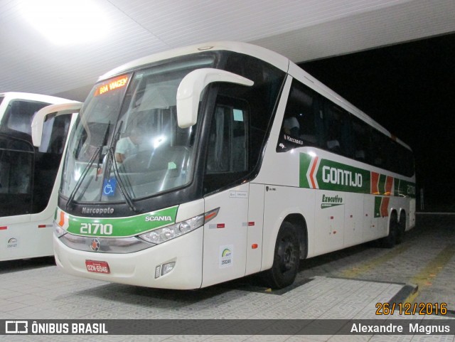 Empresa Gontijo de Transportes 21710 na cidade de São Mateus, Espírito Santo, Brasil, por Alexandre  Magnus. ID da foto: 6080508.