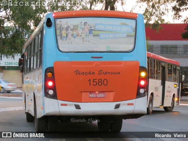 Viação Expresso Planaltina 1580 na cidade de Planaltina, Distrito Federal, Brasil, por Ricardo Vieira. ID da foto: 6081695.