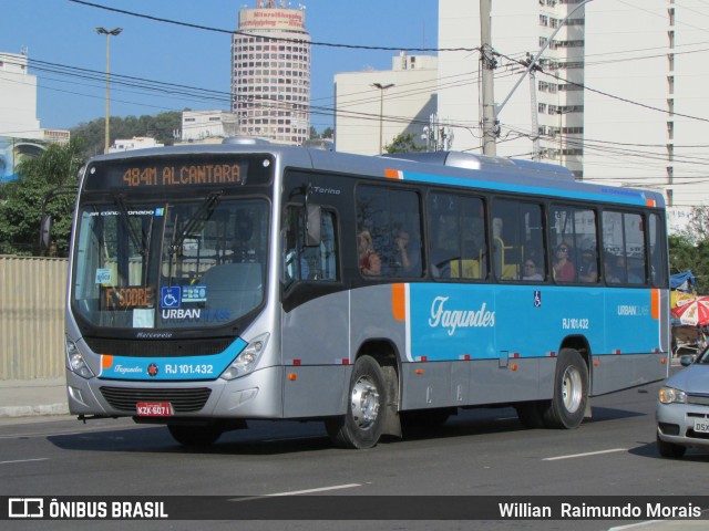 Auto Ônibus Fagundes RJ 101.432 na cidade de Niterói, Rio de Janeiro, Brasil, por Willian Raimundo Morais. ID da foto: 6096857.