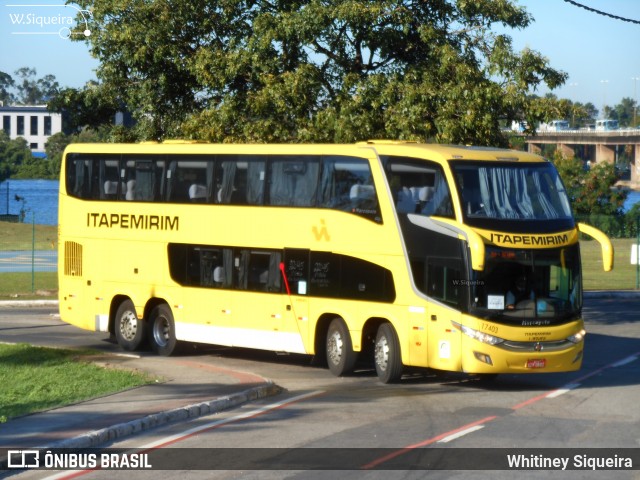 Viação Itapemirim 17403 na cidade de Vitória, Espírito Santo, Brasil, por Whitiney Siqueira. Número da foto: #6096476.