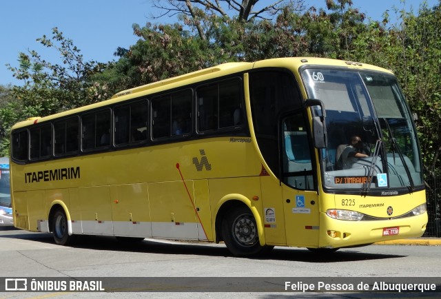 Viação Itapemirim 8225 na cidade de São Paulo, São Paulo, Brasil, por Felipe Pessoa de Albuquerque. ID da foto: 6099111.