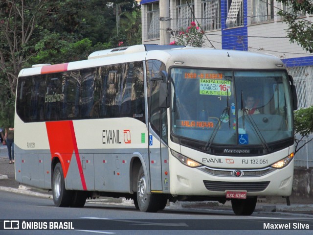 Evanil Transportes e Turismo RJ 132.051 na cidade de Volta Redonda, Rio de Janeiro, Brasil, por Maxwel Silva. Número da foto: #6099203.