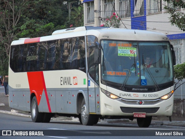 Evanil Transportes e Turismo RJ 132.051 na cidade de Volta Redonda, Rio de Janeiro, Brasil, por Maxwel Silva. ID da foto: 6099203.