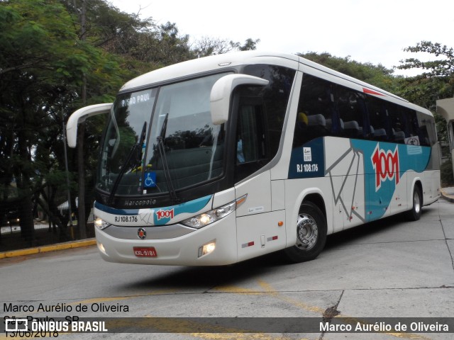 Auto Viação 1001 RJ 108.176 na cidade de São Paulo, São Paulo, Brasil, por Marco Aurélio de Oliveira. ID da foto: 6099158.