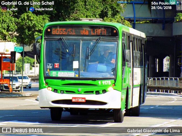 Viação Santa Brígida 1 1175 na cidade de São Paulo, São Paulo, Brasil, por Gabriel Giacomin de Lima. ID da foto: 6100805.