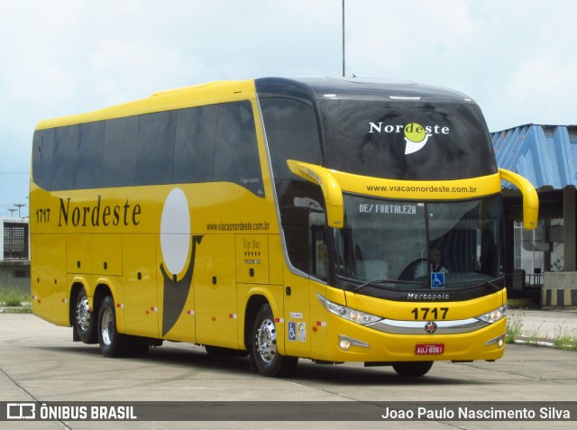 Viação Nordeste 1717 na cidade de Natal, Rio Grande do Norte, Brasil, por Joao Paulo Nascimento Silva. Número da foto: #6100048.