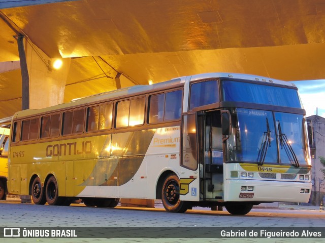 Empresa Gontijo de Transportes 11445 na cidade de Belo Horizonte, Minas Gerais, Brasil, por Gabriel de Figueiredo Alves. ID da foto: 6102417.