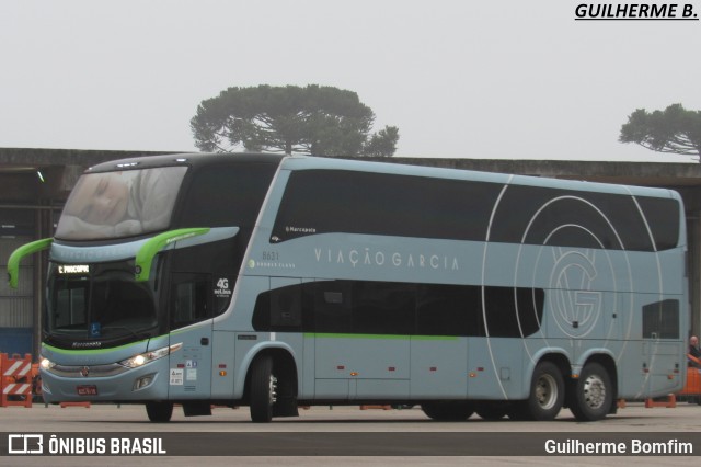 Viação Garcia 8631 na cidade de Curitiba, Paraná, Brasil, por Guilherme Bomfim. Número da foto: #6102002.