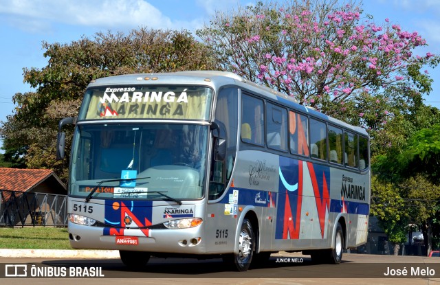 Expresso Maringá 5115 na cidade de Maringá, Paraná, Brasil, por José Melo. Número da foto: #6102672.