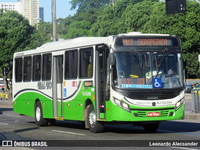 Expresso Real Rio RJ 133.095 na cidade de Rio de Janeiro, Rio de Janeiro, Brasil, por Leonardo Alecsander. ID da foto: 6101778.