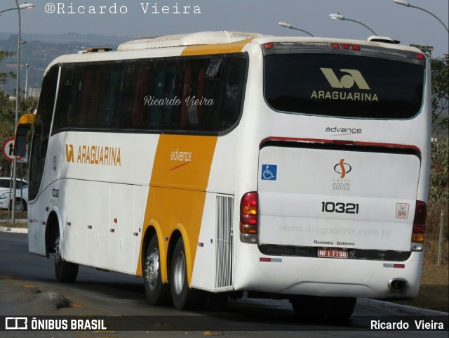 Viação Araguarina 10321 na cidade de Brasília, Distrito Federal, Brasil, por Ricardo Vieira. ID da foto: 6103541.