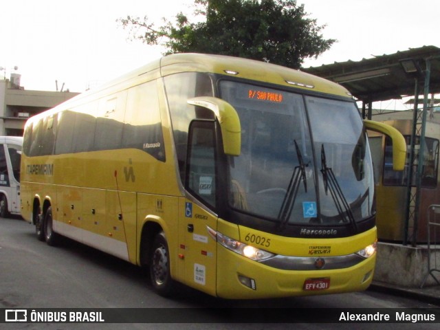 Viação Itapemirim 60025 na cidade de Rio de Janeiro, Rio de Janeiro, Brasil, por Alexandre  Magnus. ID da foto: 6104537.