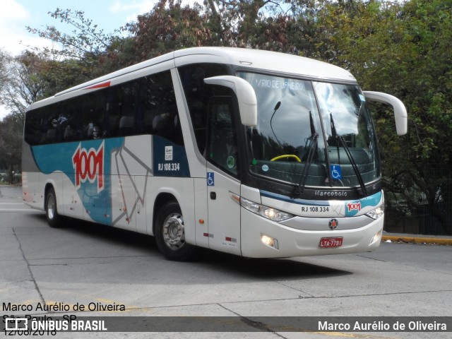 Auto Viação 1001 RJ 108.334 na cidade de São Paulo, São Paulo, Brasil, por Marco Aurélio de Oliveira. Número da foto: #6104603.