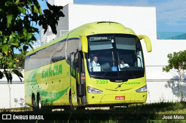 Viação Garcia 7309 na cidade de Maringá, Paraná, Brasil, por José Melo. ID da foto: 6103444.