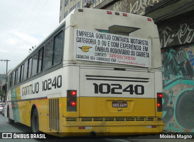 Empresa Gontijo de Transportes 10240 na cidade de Belo Horizonte, Minas Gerais, Brasil, por Moisés Magno. ID da foto: 6103357.