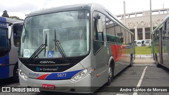 BBTT - Benfica Barueri Transporte e Turismo 5877 na cidade de São Paulo, São Paulo, Brasil, por Andre Santos de Moraes. ID da foto: 6103893.