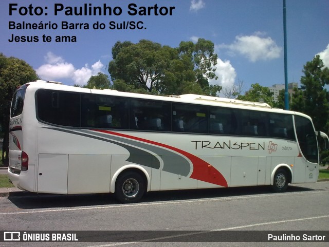 Transpen Transporte Coletivo e Encomendas 34075 na cidade de Curitiba, Paraná, Brasil, por Paulinho Sartor. Número da foto: #6103958.