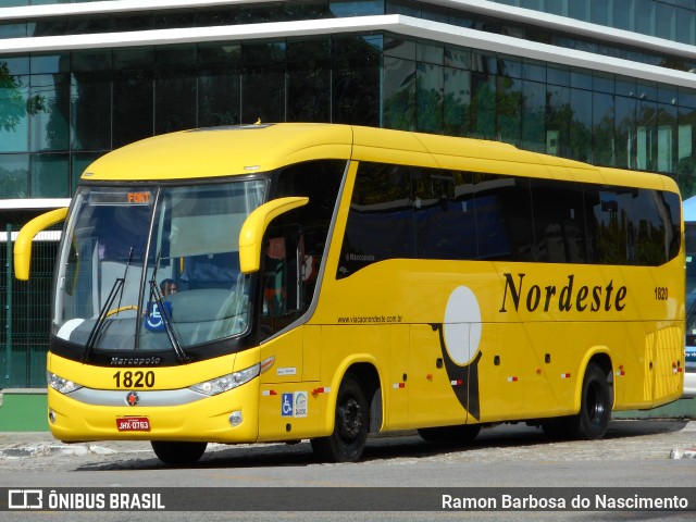 Viação Nordeste 1820 na cidade de Fortaleza, Ceará, Brasil, por Ramon Barbosa do Nascimento. Número da foto: #6103485.